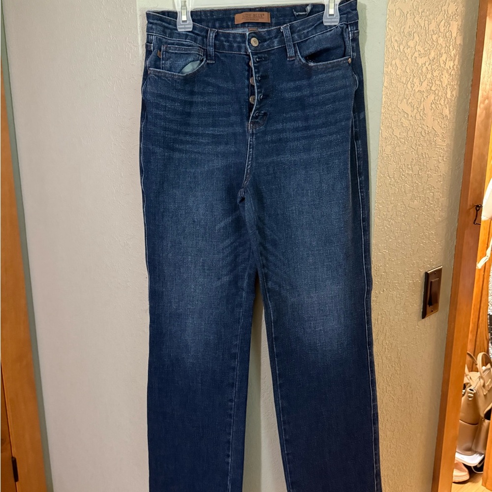 Judy Blue Dark Wash Straight Leg Jeans